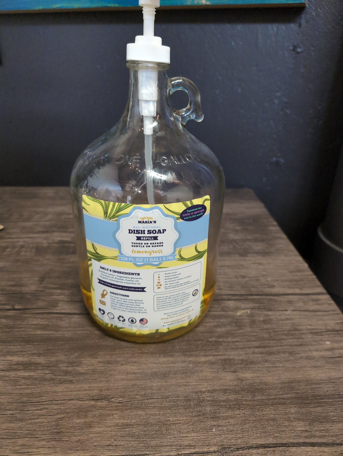 Yaya Maria Lemongrass Dish soap