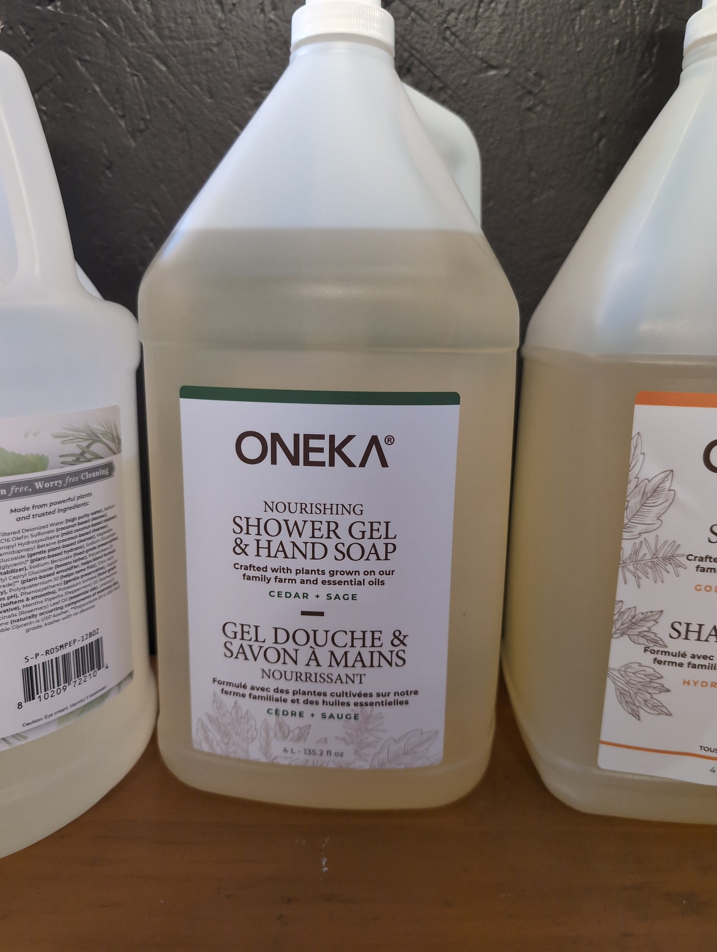 Oneka Cedar and Sage Shower Gel and Hand Soap