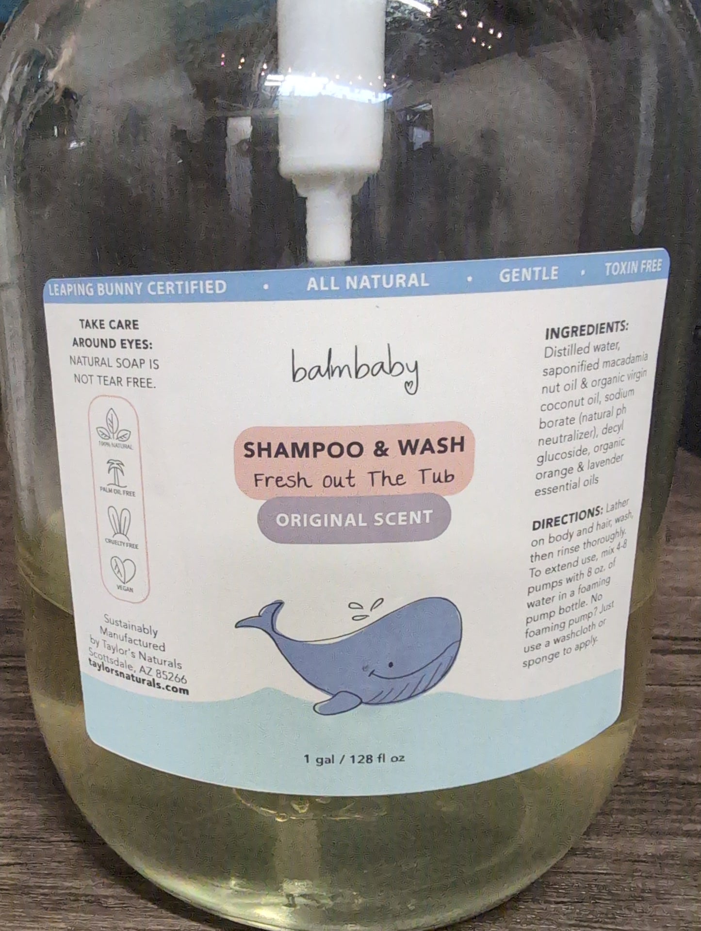Balmbaby shampoo and wash bulk