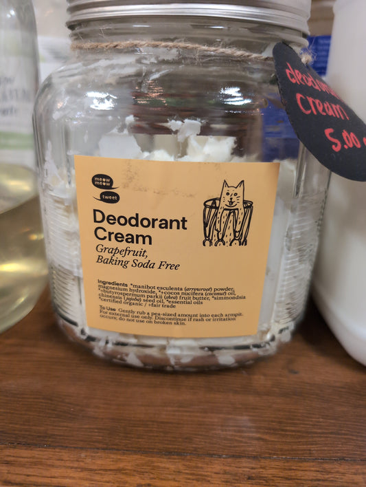 Deodorant cream